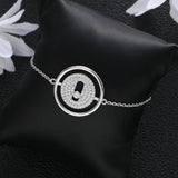 CZ Bohemian Round Link Chain Bracelet Wedding Jewelry B085