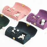 Velvet Ring Box Jewelry Display Organizer Tray Holder
