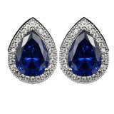 Water Drop Zircon Cufflinks Crystal Rhinestone French Shirts Cuff Links Wedding