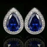Water Drop Zircon Cufflinks Crystal Rhinestone French Shirts Cuff Links Wedding