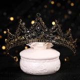 Pink Crystal Rhinestone Pearl Crown Bride Tiara Queen Tiara Hair Accessories
