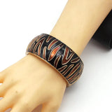 Geometric Punk Metal Cuff Bracelet for Women