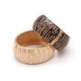 Geometric Punk Metal Cuff Bracelet for Women