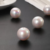 Mabel waist pearl double hole shell ABS magic paint beads DIY accessories