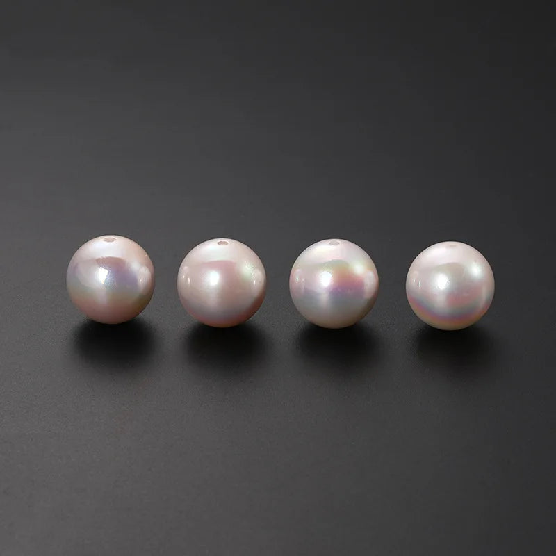 Mabel waist pearl double hole shell ABS magic paint beads DIY accessories