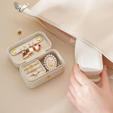 Macaron Jewelry Box Travel Earrings Bag Lipstick Ring Storage Box