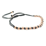 Macrame Cross Bracelet Fleur De Lis CZ Beads Anchor Bracelets