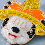 Colorful Magic Hat Mouse Earrings Boho Statement Stud Earring Gift