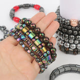 Magnetic Hematite Healing Beads Bracelet for Weight Loss