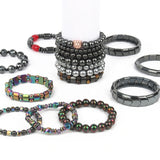 Magnetic Hematite Healing Beads Bracelet for Weight Loss