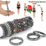 Magnetic Hematite Healing Beads Bracelet for Weight Loss