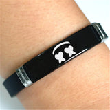 Marshmello DJ Engrave Watchband Bangle Music Fans Bracelet