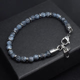 Matte Map Stone Bracelet Metal Wrist Chain Jewelry