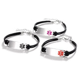 Medical Alert Star Of Life Titanium Stainless Steel Bracelet