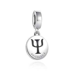 Contadora Psychology Pendant DIY Bead Charm Silver 925 Bracelet