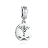 Contadora Psychology Pendant DIY Bead Charm Silver 925 Bracelet