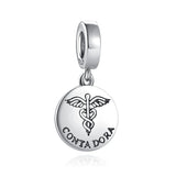 Contadora Psychology Pendant DIY Bead Charm Silver 925 Bracelet
