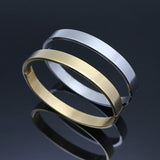 Men Stainless Steel Round Bangle & Bracelet Matte Charm Jewelry
