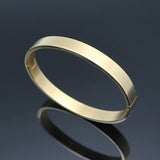 Men Stainless Steel Round Bangle & Bracelet Matte Charm Jewelry