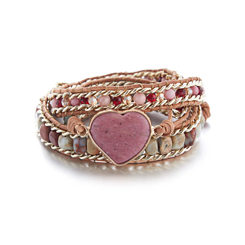 7 Chakra Healing Wrap Bracelet Natural Stone Bohemian Jewelry