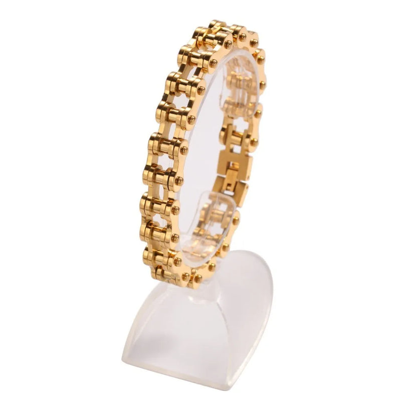 15mm Stainless Steel Cuban Link Bracelet Hip Hop Jewelry