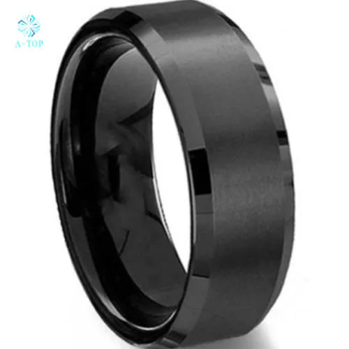 Men's Tungsten Carbide Promise Ring Wedding Band 8mm
