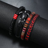 Men's Leather Turtle Bracelet Set