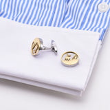 Men's Stainless Steel Elk Whales Cufflinks French Shirt Cuffs Buttons