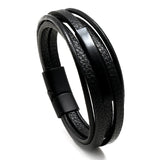 Men's Leather Braided Retro Bracelet
