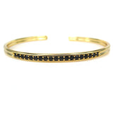 Gold Zircon Bracelet Set For Men's Party Jewelry Gift