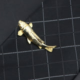 Men's Metal Tie Clip Engraved Fish Airplane Tool Shape Pilot Business Gift
