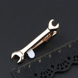 Men's Metal Tie Clip Engraved Fish Airplane Tool Shape Pilot Business Gift