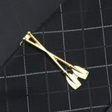 Men's Metal Tie Clip Engraved Fish Airplane Tool Shape Pilot Business Gift