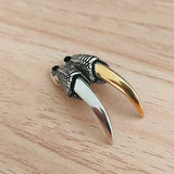 Men's Retro Silver Dragon Claw Pendant Necklace Gift