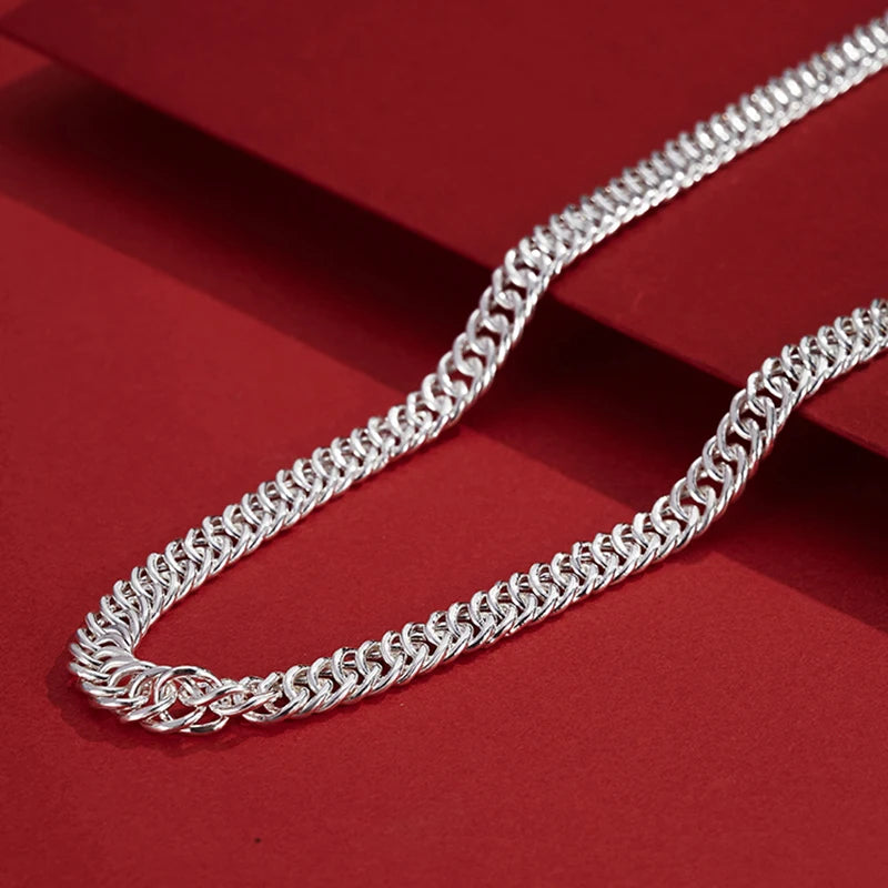 Men's Silver Necklace Hip-hop Personality Decorative Chain