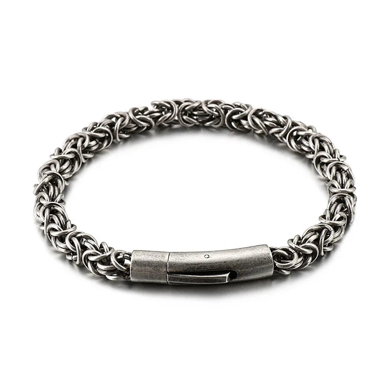 Men's Titanium Steel Hand-Woven Bracelet
