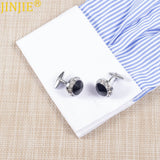 Men's Red Crystal French Cufflinks Round Rhinestone AliExpress