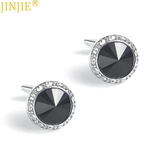 Men's Red Crystal French Cufflinks Round Rhinestone AliExpress