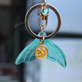 Mermaid Tail Crystal Keychain Glow In The Dark Jewelry
