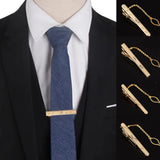 Metal Tie Clip with Chain Necktie Clasp