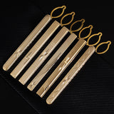 Metal Tie Clip with Chain Necktie Clasp