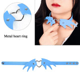 Metal Heart Collar Necklace Harness Ladies Mask Sexy Cosplay Jewelry
