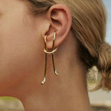 Geometry Ear Hook Ear Bone Clip Without Ear Hole Ear Cuff Hanging Earrings