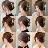 Metal Pearl Hair Clips Tassel Claw Hair Grabbing Clip Accessories