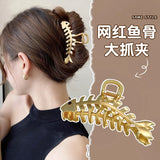 Metal Pearl Hair Clips Tassel Claw Hair Grabbing Clip Accessories