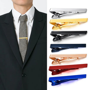 Metal Silver Tie Clip for Men Wedding Necktie Tie Clasp Clip