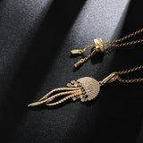 Crystal Jellyfish Clavicle Chain Necklace Ocean Tropical Tassel Woman Necklace