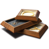 Microfiber Jewelry Display Plate Ring Bracelet Necklace Storage Tray