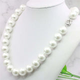 14MM Sea Shell Pearl Necklace Jewelry Making Rope Chain Natural Stone