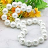 14MM Sea Shell Pearl Necklace Jewelry Making Rope Chain Natural Stone